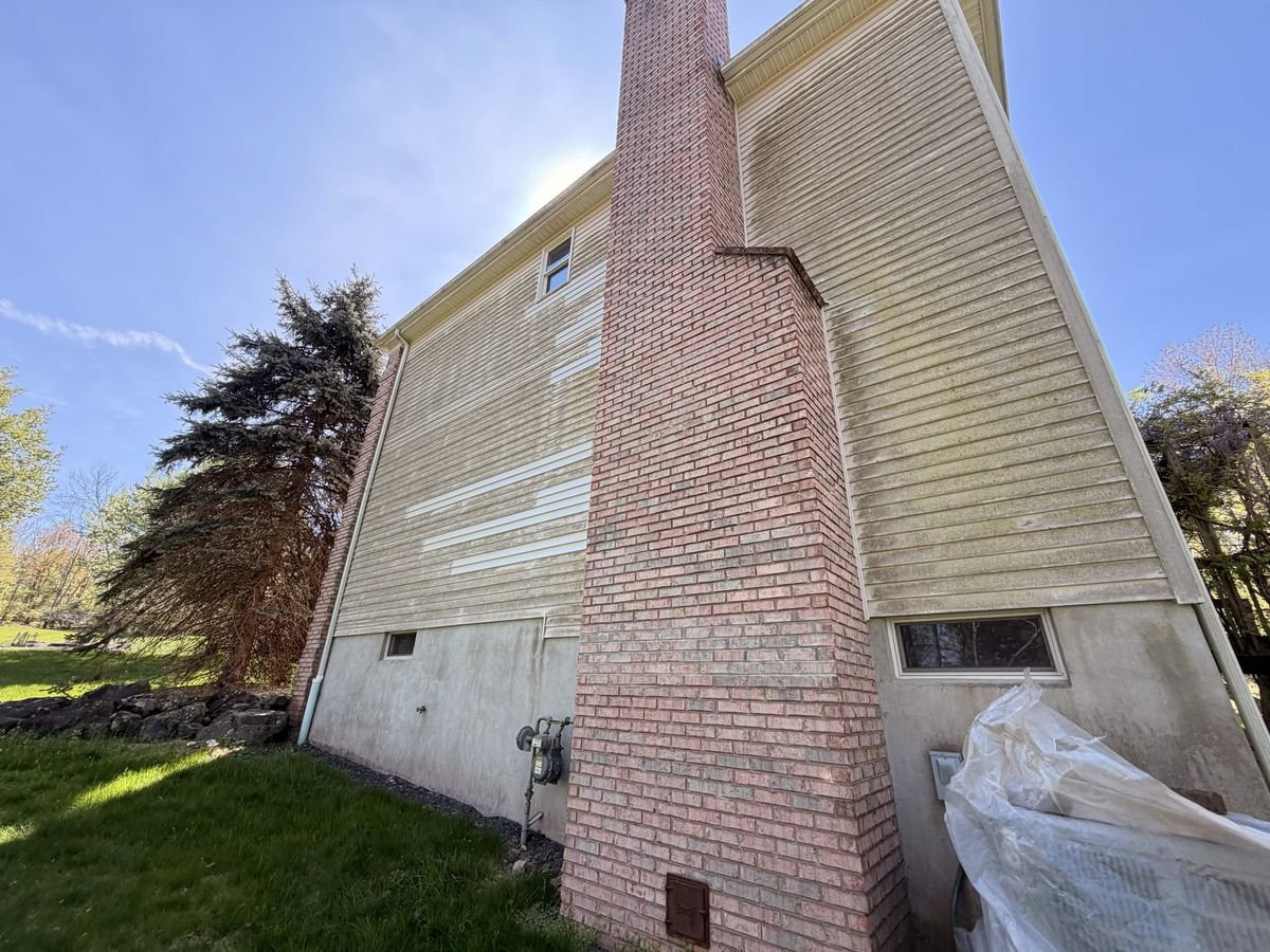 House Wash — before Apex Exterior Services completed the work